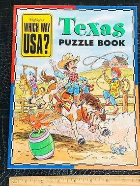NEW Highlights Which Way USA? Texas Puzzle Book